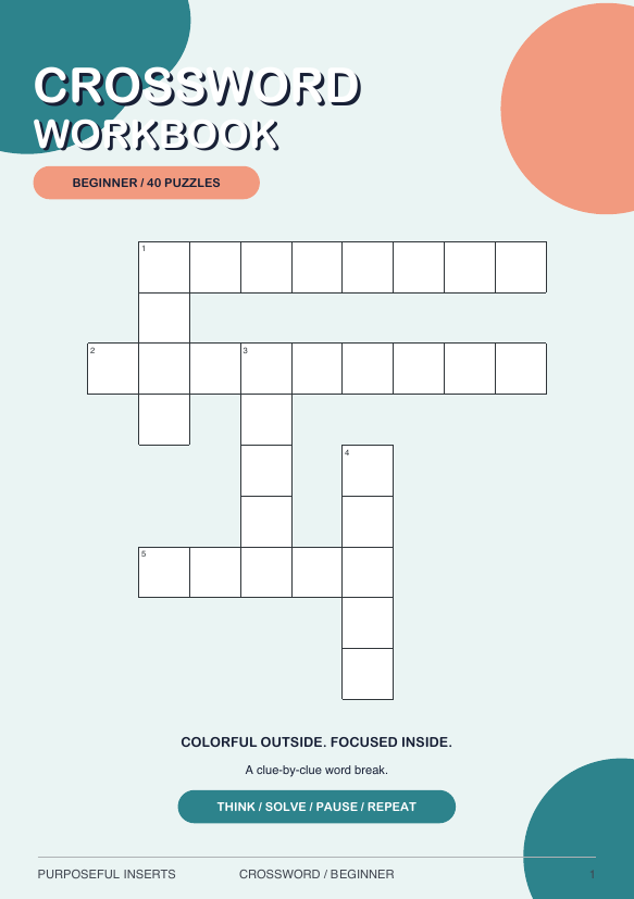 Beginner Crossword workbook
